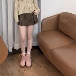 Women Shoes Lace Up Boots